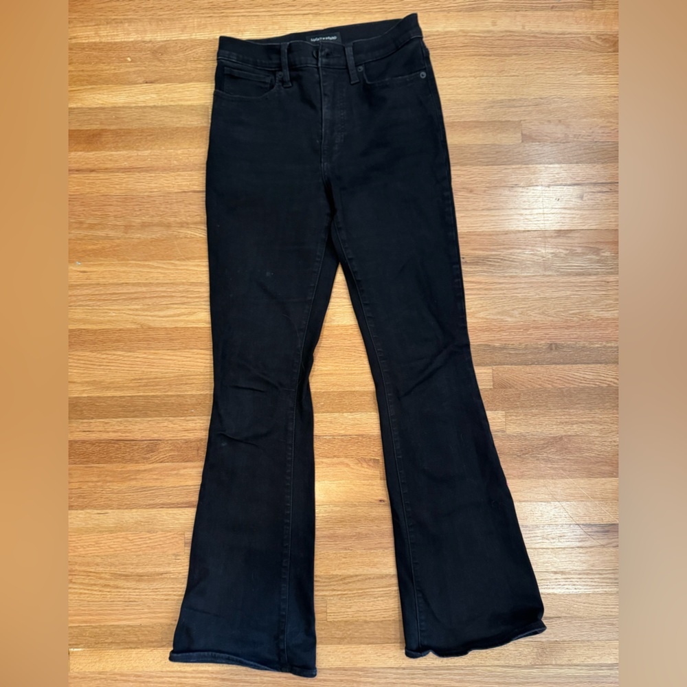 Lucky Brand Black Flare Wide Leg Jeans